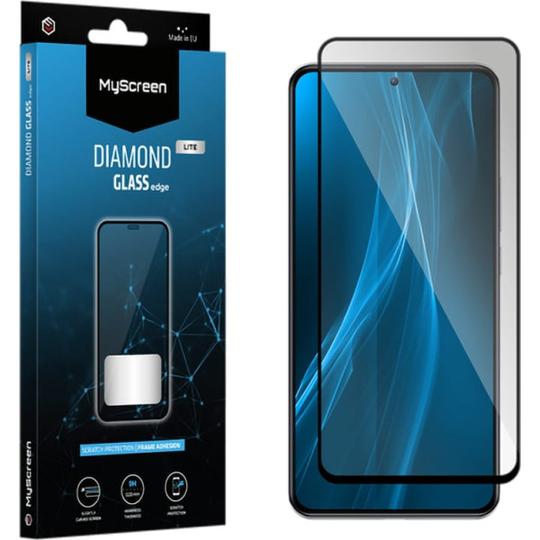 Myscreen DIAMOND GLASS LITE edge FULL GLUE melns aizsargstikls Samsung Galaxy S22+/S23+