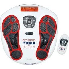 Circulation Maxx Ultra Reviver Reizstrom-Massage-Gerät I Förderliche Mikro-Reizstrom-Behandlung f. Füße & Körper I 2 Kanäle - 99 Level - Fernbedienung I BioEnergiser Elektrostimulations-Gerät