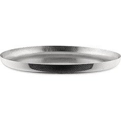 Alessi Extra Ordinary Texture JM14/35 T apaļa paplāte minimālisma dizainā 18/10 nerūsējošais tērauds ar rotājumiem, granulēts reljefa diametrā 35 cm