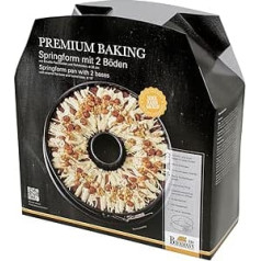 Birkmann Springform kūkas forma ar diviem plauktiem Premium cepšanas 26 cm, nepiedegoša pārklājuma griešana, izturīga