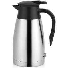 1000 ml Car Kettle Stainless Steel 24 V Travel Kettle with Cigarette Lighter Heating Cup Heating Cup for Coffee Drinks Electric Kettle