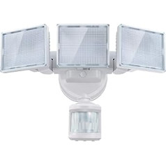 SOLLA LED Outdoor Spotlight, Max. 21 m Range, Swivelling, 3000 Lumens, IP65, LED Floodlight, 5000K