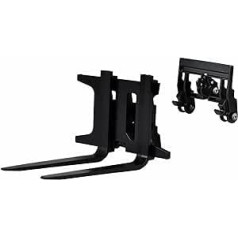 Amewi 28138 Quick Coupler with Fork for G48XE Wheel Loader Models - Black