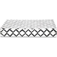 Handicrafts Home Moroccan Pattern Inspired Collection, Storage Organiser, Decorative Boxes, Multi-Purpose Gift, Moroccan Black and White, 5 x 7 x 1.5 Inch Holiday Gifts, New Year Gift