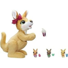 Hasbro E6724 Mama Josie, the kangaroo, interactive plush toy, 70+ sounds and reactions, from 4 years