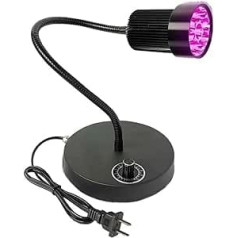 IBERSA UV-LED-Schwarzlicht, 405nm UV-lampa UV-LED-Härtungslicht 365nm 395nm Einstellbarer Epoxidkleber Grünölharz Bildschirm Leiterplattenlötreparatur (Izmērs: 1 UK, krāsa: 365nm)