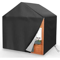 MRWiZMS Playhouse Children's Outdoor Tarpaulin, Protective Case Playhouse for Children, 420D Oxford Cloth, Waterproof, UV-Resistant and Dustproof, Children's Playhouse Cover (L 145 x W 145 x 160 cm)