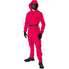 Bristol Novelty 301595M000 spēļu uzvalks un maska pieaugušajiem kostīms vīriešiem sievietēm sarkans M izmērs