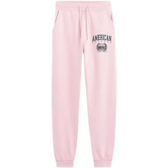 AMERIKĀŅU KOLEDŽA ASV Unisex-Kinder Pantalon DE Skriešanas Amerikas koledžas mazuļa šļūtene, roze,