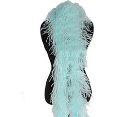 10M Mint Ostrich Feather Boa Costume Trim for Party Costume Scarf Craft