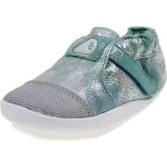 Bobux Kids Baby Girl's Step Up Xplorer Origin (zīdaiņiem/maziem bērniem) Aqua Sparkle 21 M EU, Green Aqua Glow