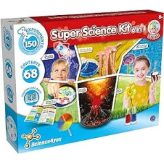 Science4You Super Science Kit 6-in-1 izglītības zinātnes rotaļlieta STEM rotaļlieta