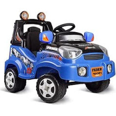 Feber - TT Sport - Electric Toy Car, for Children from 2 to 5 Years, 6 V, Blue, Multicoloured, Famosa (800012225)