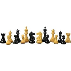 BCBESTCHESS ar rokām darināti koka šaha figūriņas 32 šaha figūriņas ar 2 papildu dāmām 3,5 collu karaļa izmēra