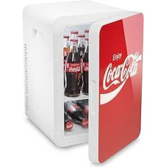 Mobicool Coca-Cola MBF20 Classic mini ledusskapis termoelektrisks sarkans/balts, 20 l, dzesēšanas kaste ar dzesēšanas un sildīšanas funkciju, 12/230 V