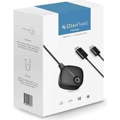 Ezcast Wireless Display Transmitter and Receiver (TwinX Package USB-C Transmitter and HDMI Receiver)