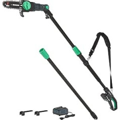 Denali Amazon Brand - Denali by SKIL 8-inch Brushed Bar Saw Set - Green - 18 Volt (20V MAX) - Includes 2.0Ah Lithium Battery and Charger