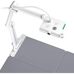 Okiocam OKIOLABS OKIOCAM T A3 USB Document Camera Quad HD Auto Focus for Teaching, Web Conferencing, Telework, Visual Presentation, Windows/Mac/Chromebook, Google Meet Skype Teams, 1944p