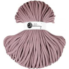 Bobbiny Jumbo Macrame pīts aukla 9mm purpursarkana 100m