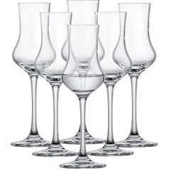 Schott Zwiesel Classico Grappa Glass 106225 155, Set of 6, Glass, Shot Glass, Aperitif Glass, Champagne Glasses,