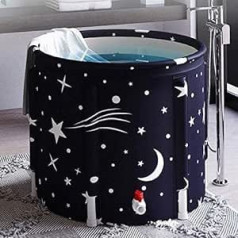 Mlshbt Bathtub Mlshbt vanna Vannas muca Tragbare Studenten Badewanne Einfach Badewannen Erwachsene Badewannen Faltbare Home Spa Badewannen Aukstā diena Warmwasserbad Hot Ice Badewannen priekš Innen (Izmērs: 70x70cm)