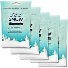 Let it Snow Instant sniega pulveris, ražots ASV, augstas kvalitātes mākslīgais sniegs, ideāli piemērots svētku sniega dekorēšanai un gļotām, 1,7 litri