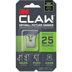 3M CLAW Strong and Durable Drywall Picture Hanger 25lb