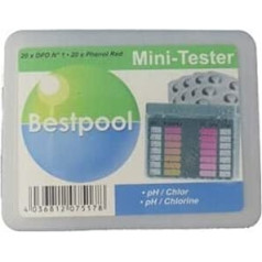 Bestpool Water Tester, Pool Tester for pH Value and Free Chlorine with 20 Tablets Each