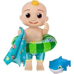 CoComelon - Splish Splash JJ Doll - with Shark Bath Squirter and Water Accessories - CoComelon Water Play - Toys for Kids and Preschoolers - Amazon Exclusive