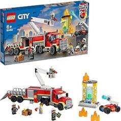 Lego 60282 City mobilā ugunsdzēsības centra celtniecības komplekts, ugunsdzēsēju mašīnas rotaļlieta