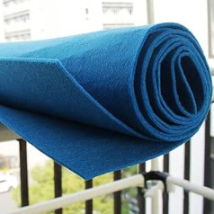 Felt Fabrics, 3 mm Thick Felt Fabric, Felt Fabric, Craft Felt, Coloured Felt Sheets, Non-Woven Fabric, 100 x 100 cm, Children's DIY Accessories for Crafts, Sewing Projects, Blue (Size: 1 m x 4 m)