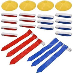 Nudiuhis Flag Football Set, 14 Player Flag Football Belt and Flags Set, Belt for Children or Adults Flag Football Player