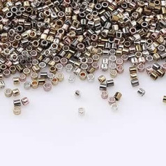 Japāņu sēklu krelles 15/0 1,3x1,6 mm Mutli krāsas stikla krelles Native Crafts Rokassprādzes Kaklarota Apģērbs DIY Kleita 10g-27