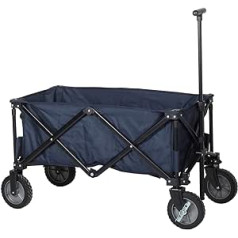 Camppart HC-0910 klappbarer Strandwagen/ Bollerwagen - 70 Kilogramm Belastbarkeit - Blau mit Tasche