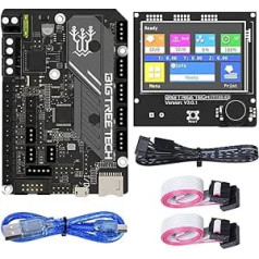 Bigtreetech SKR Mini E3 V3.0 Control Board + TFT35 E3 V3.0.1 Touch Screen Display 32-Bit Silent Board Integrated with TMC2209 UART Stepper Driver Compatible with Ender 3/5 Ender 3 Pro/V2 3D Printer