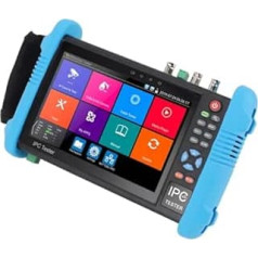 AHD TVI CV-Kameratester, Videotest, CCTV-Testmonitor-Tool, Gute Kontrolle, 7-Zoll-Touchscreen, 12-V-DC-Ausgang, Breite Compatibilität für die Wartung (EU-Stecker)