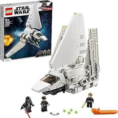 LEGO 75302 Star Wars Imperial Shuttle būvniecības komplekts ar Lūku Skaivokeru ar gaismas zobenu un Dārta Veidera mini figūriņām