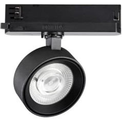 Pov-Projektor aus Metall, Schwarz, LED, 22 W, 3000 K, warmes Licht