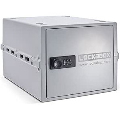 Lockabox One, kompakta un higiēniska blīvējuma kaste pārtikai un medikamentiem, kā arī drošai priekšmetu uzglabāšanai mājās, balta