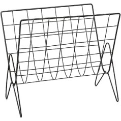 Atmosphera créateur d'intérieur Life Magazine Rack Metal Black 35-5x31-5 cm