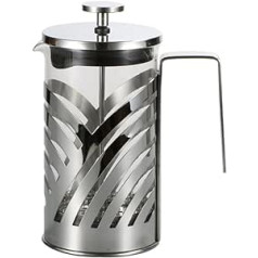 Milisten 304 konzentrierter Kaffee Edelstahl-Teekessel Espressokanne Kaffeetasse Kaffeefilter-Teekanne hitzebeständige Kaffeekanne Teesieb Rostfreier Stahl Kaffeemaschine Kaffeepulver