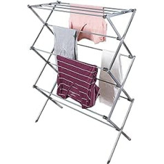 Honey-Can-Do Clothes Drying Rack Foldable Oversized DRY-09066 Silver 50lb