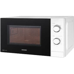 Sencor kompaktā mikroviļņu krāsns, EasyClean, 20 l, ātrā mikroviļņu krāsns ar 700 W, 5 jaudas līmeņi, atskaņotājs 25,5 cm, taimeris līdz 35 minūtēm, higiēnas atkausēšanas funkcija - balta