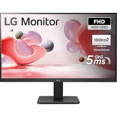 LG Full HD Monitor 24MR400-B.AEUQ - 24 Inches, IPS Panel, FreeSync, VESA FDMI, 100Hz, Black