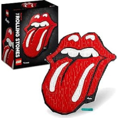 LEGO 31206 Art The Rolling Stones: набор для творчества с логотипом для взрослых, украшение стен своими руками и настенное искусство для дома и офиса, музы