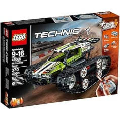 LEGO Technic ar tālvadību vadāms kāpurķēžu sacīkšu braucējs, krāsains