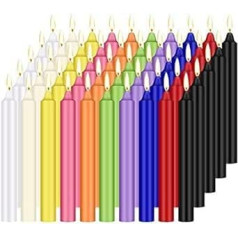 Candle Candle 100 Candles Small Drip-Free for Glockenspiel, Community, Night Watch, Candlelight, Rituals, Party Decoration (10 Colours)