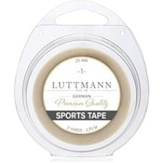 Luttmann ® sporta lente — parūku matu sistēmas lente parūkām, tilla saknēm, matu sistēmām, matu pieaudzēšanai, šinjoniem un pagarinājumiem (25 mm x 2,75 m)