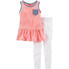 Carter's Baby Girls' 2 Piece Legging Set (Baby) - Orange Floral - 3M