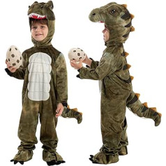 Spooktacular Creations bērnu unisex T-Rex reālistisks dinozauru kostīms Helovīna dinozauru saģērbšanai, lomu spēlei un kosplay